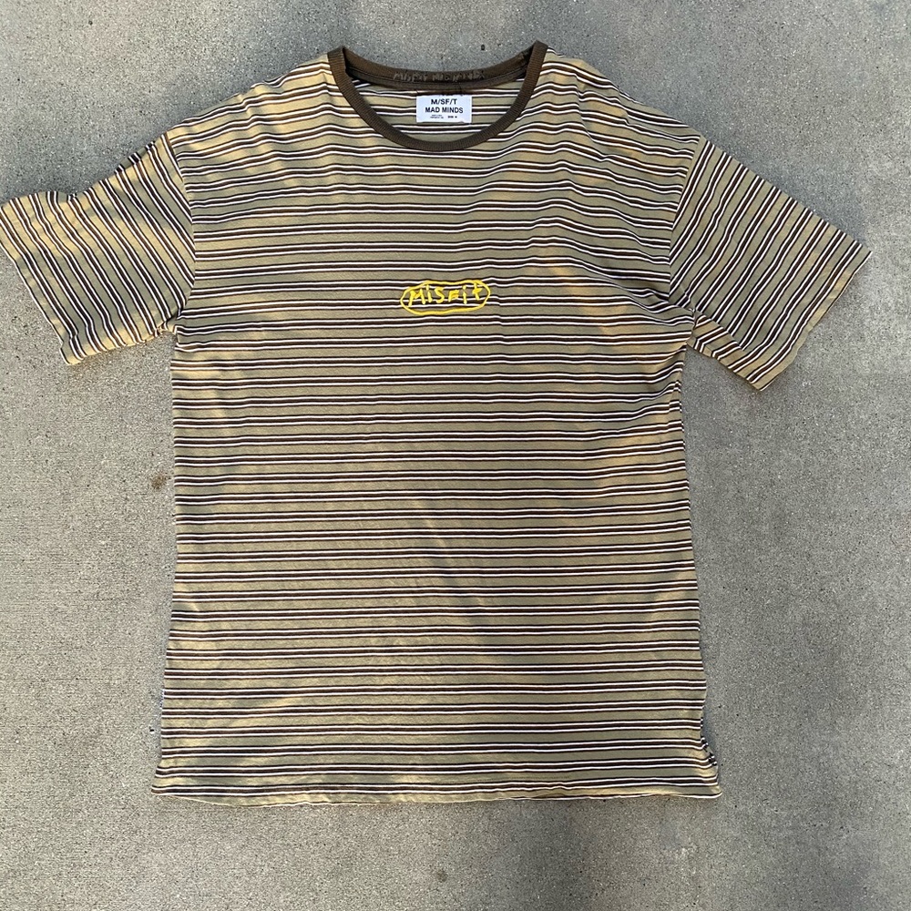 Green striped t-shirt